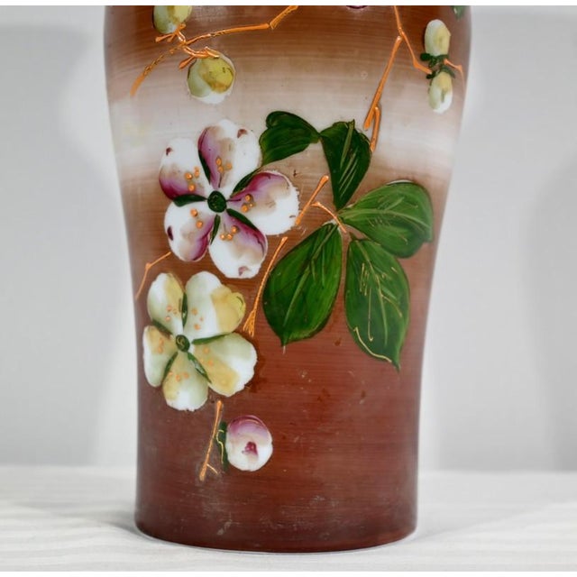 Art Nouveau Brown Porcelain Vase, 1900s For Sale - Image 10 of 18
