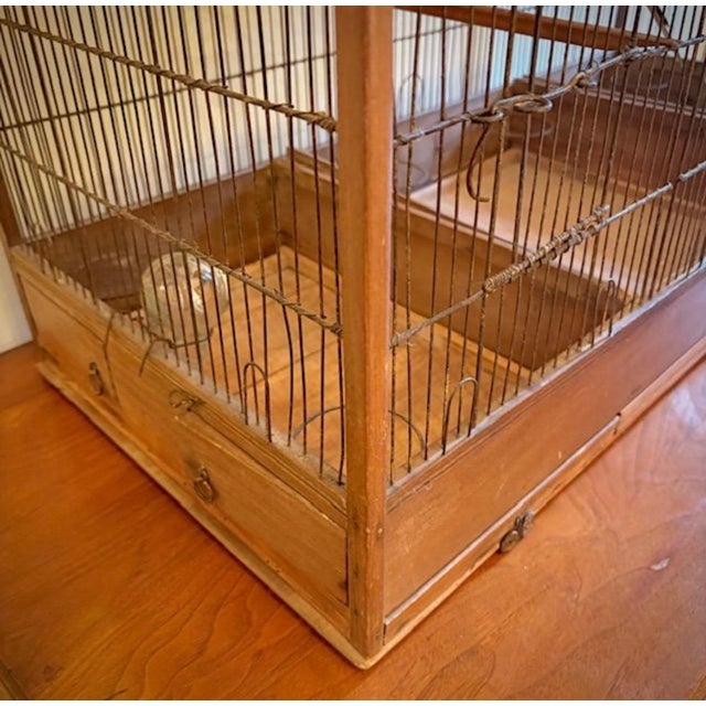 Brown Rare 1830’s French Victorian “Palace” Birdcage For Sale - Image 8 of 9