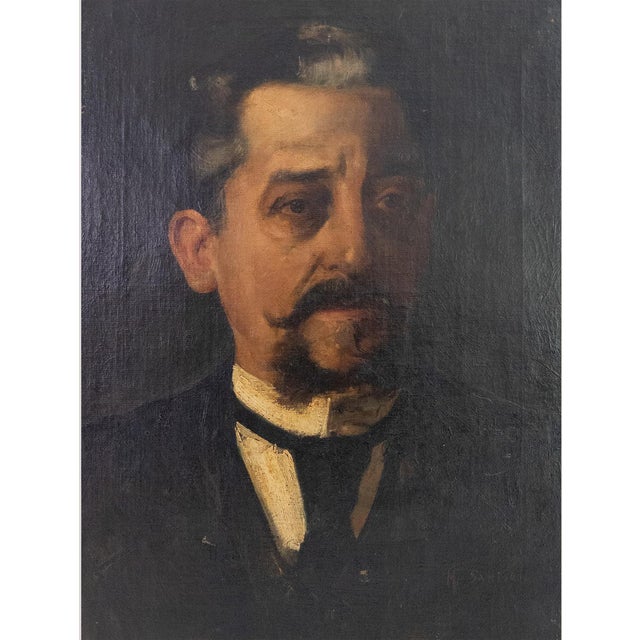 Portrait of a Gentleman, 1890s-1910s, Oil on Canvas For Sale