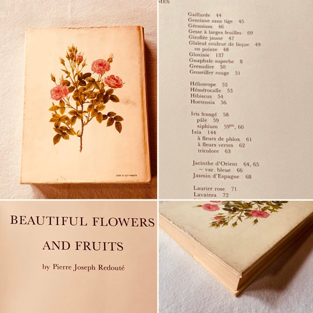 Redouté "Beautiful Flowers and Fruits" | Large Format Botanical Book For Sale - Image 9 of 18