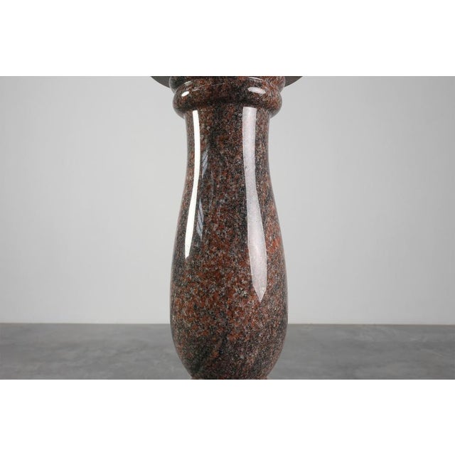 Large Mid-Century Modern Italian Granite Pedestal, 1960s For Sale - Image 6 of 12
