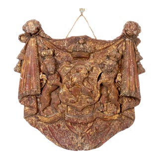 Dutch Republic Heraldic Plaque With Lions, Early 20th Century For Sale