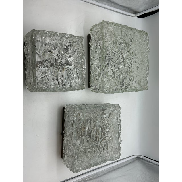 Murano Glass Tris Ceiling Lights by Ercole Barovier for Barovier & Toso, 1950s, Set of 3 For Sale - Image 15 of 16