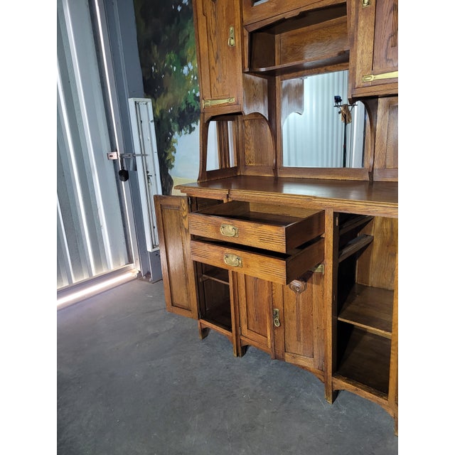 Art Nouveau Two-Part Cupboard, 1920s For Sale - Image 9 of 13