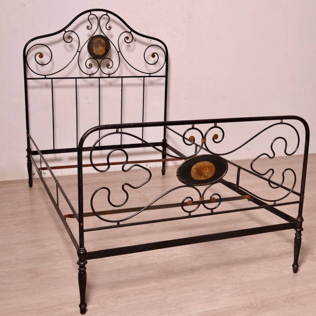 Vintage Wrought Iron Bed, Italy, 19th Century For Sale - Image 14 of 18