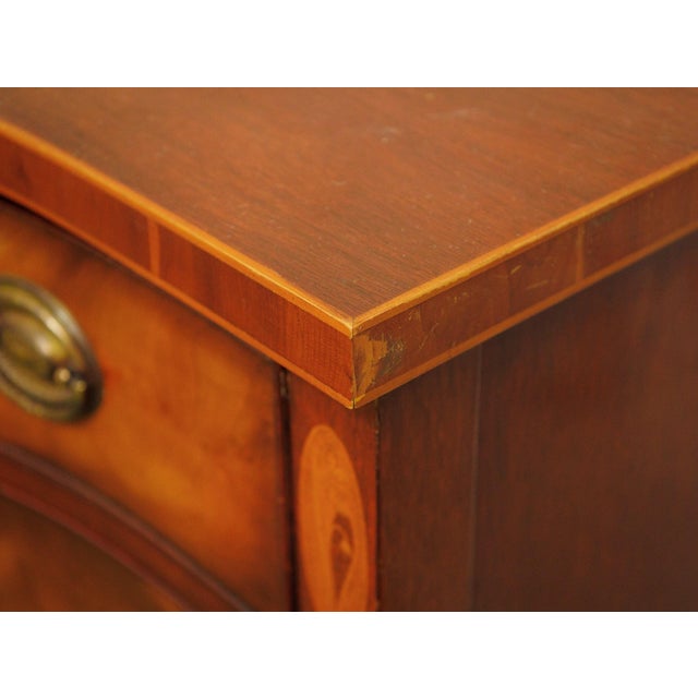 American Antique Vintage Sideboard With Inlays For Sale - Image 3 of 9
