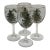 1970s Spode Christmas Tree Wine Glasses- Set of 4 For Sale
