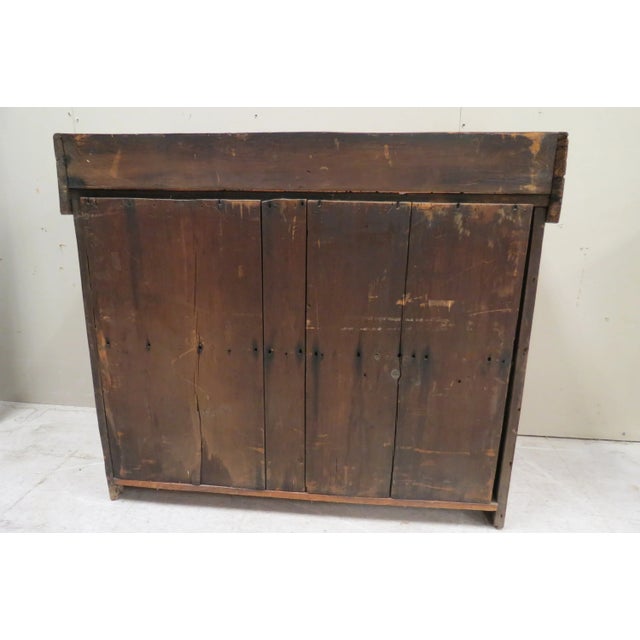 Wood 19th Century Antique Primitive Handmade Farmhouse Dry Sink For Sale - Image 7 of 11