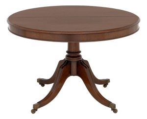 Regency Style Mahogany Pedestal Dining Table