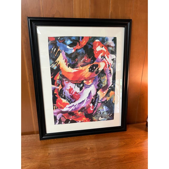 Original Watercolor - Goldfish, Tracy Reid, 1996 For Sale - Image 4 of 12
