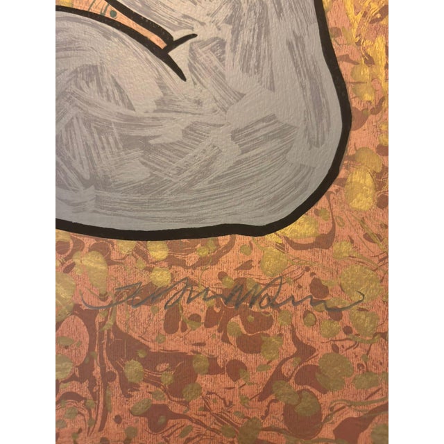 Mid-Century Modern Juarez Machado Signed Limited Edition Serigraph – Champagne Reverie For Sale - Image 3 of 4