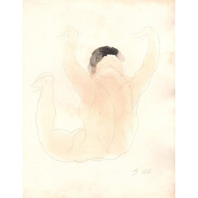Auguste rodin (1840-1917) "je ne suis pas le premier venu" (i’m certainly not just anybody) original lithograph by auguste...