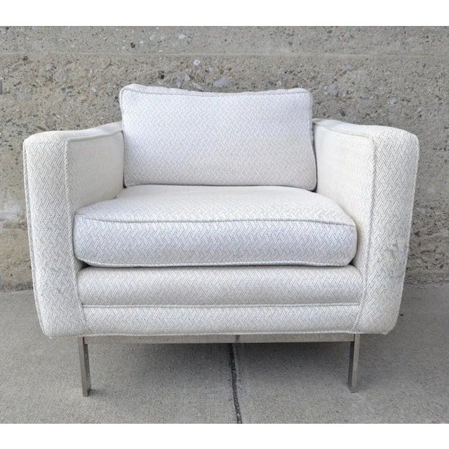 Top quality club chairs, Knoll, Brueton, Pace level of craftsmanship, and material. These chairs have bright chrome, or...