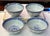 1970s Chinese Porcelain Rice Grain Dragon Gold Gilded Rim 5" Rice Bowls - Set of 4 For Sale - Image 4 of 12