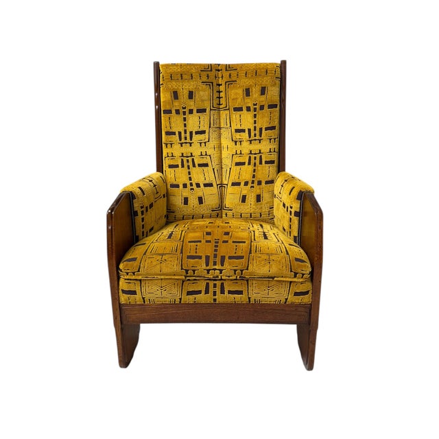 Art Deco Amsterdam School Lounge Chair by Cornelis Van Der Sluys, 1918 For Sale - Image 15 of 17