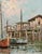 Vintage Impressionist Oil Painting of Fishing Boats at Dock Signed W Jones For Sale In Philadelphia - Image 6 of 8