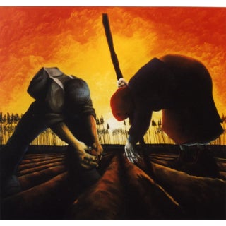 Mackenzie Thorpe "Life in the Land" Hand Signed Numbered Lithograph Art Print For Sale