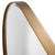 Crate & Barrel Edge Small Brass Capsule Wall Mirror For Sale - Image 4 of 5