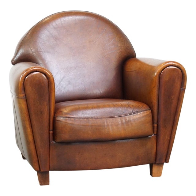 Armchair in Sheep Leather For Sale