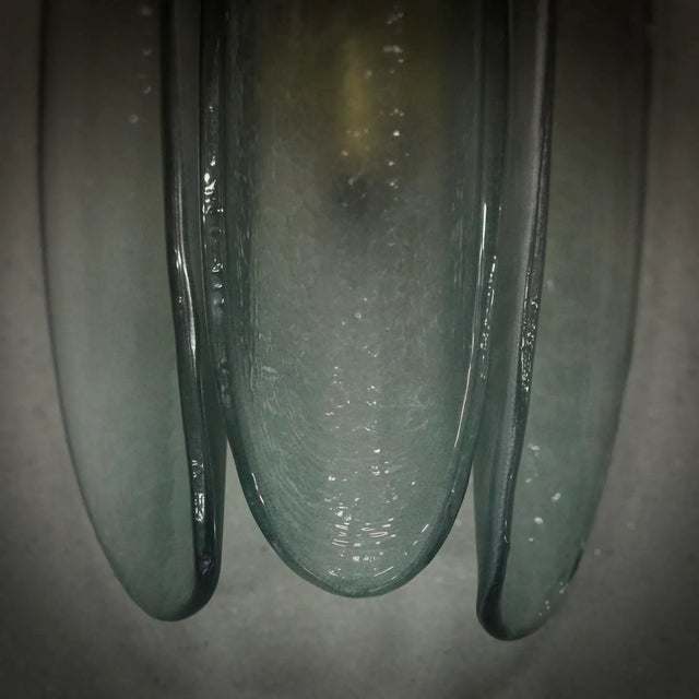 2000 - 2009 Italian Murano Glass Teal Color Wall Light For Sale - Image 5 of 8