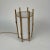 Bamboo & White Linen Table Lamp attributed to Louis Sognot, France, 1950s For Sale - Image 4 of 13