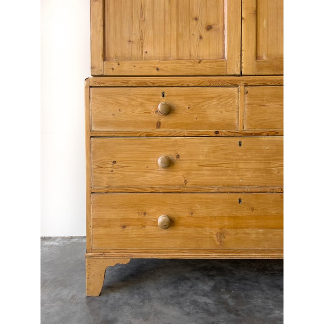Antique Linen Press, Storage Cabinet With Drawers For Sale In Portland, OR - Image 6 of 12
