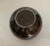 1980s Brown Round Modern Art Studio Ceramic Vase With Gold and Orange Accenting For Sale - Image 5 of 5