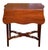 Antique Chippendale Style Mahogany Drop Leaf Pembroke Table With Pierced Stretcher For Sale - Image 9 of 12