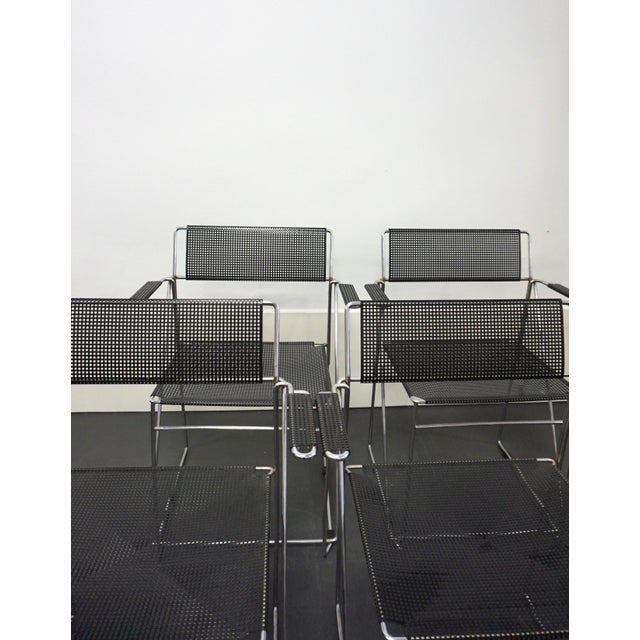 1970s X Line Chairs with Armrests by Niels Jørgen Haugesen, 1970s, Set of 4 For Sale - Image 5 of 10