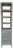 Made Goods Organic Modern Gray Mango Wood Allesandro Tall Cabinet For Sale