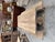 This set, comprising a monastery‑style oak table and its two benches, has been fully restored. The table features a thick...