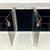 Black Vintage 1970s Guido Faleschini for I4Mariani Modular Chrome and Glass Credenza Unmarked For Sale - Image 8 of 17