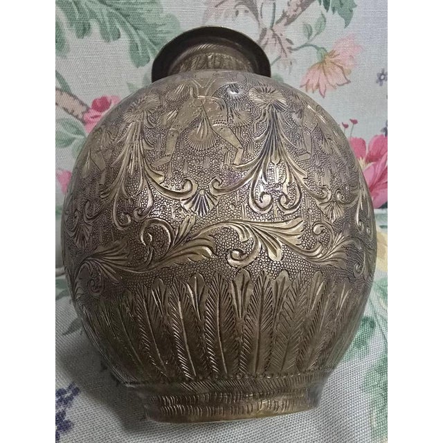 Antique Brass Vase with Figures, 19th Century For Sale - Image 4 of 10