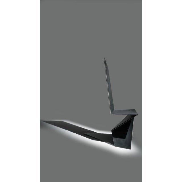 Dark Side Chair in Aluminium by Orfeo Studio For Sale - Image 10 of 14