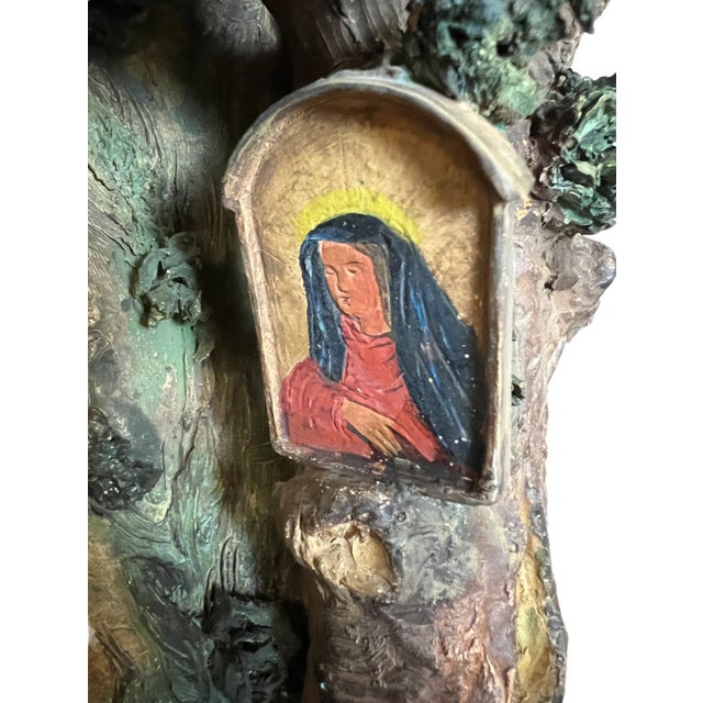 Vintage 3D Wall Relief – European Pastoral Scene, Germany- Set of 2 For Sale - Image 9 of 12