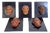 Meiji Noh Mask Set in Papier-Mâché and Ebonized Wood, Japan, Set of 5 For Sale