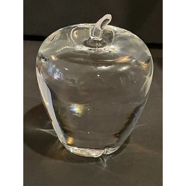 Steuben Late 20th Century Steuben Glass Apple by Angus McDougall For Sale - Image 4 of 12