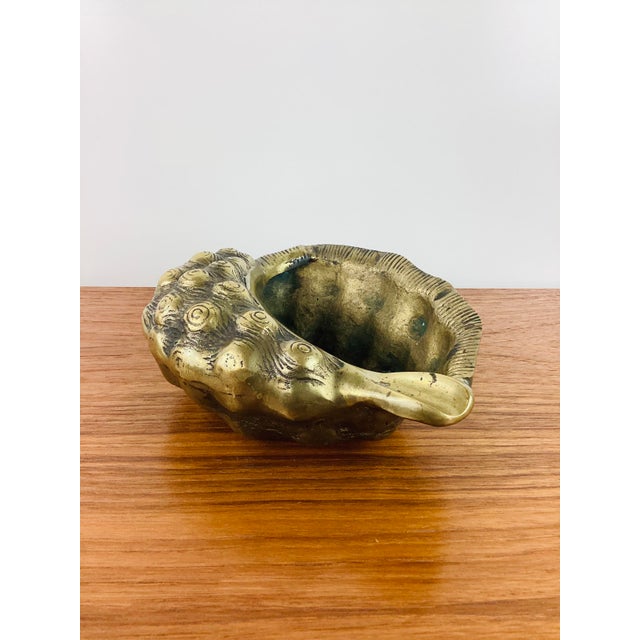 Vintage 1970s Brass Sea Shell Planter / Vessel For Sale In Las Vegas - Image 6 of 6