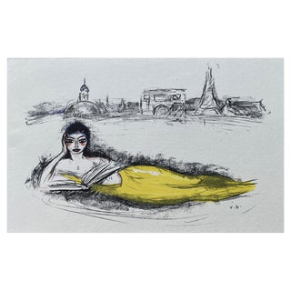 Kees Van Dongen, Mermaid of Paris, 1962, Original Lithograph For Sale