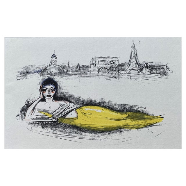 Kees Van Dongen, Mermaid of Paris, 1962, Original Lithograph For Sale