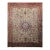 Vintage Persian Kerman Lavar Rug, Handwoven Floral Pattern, Ivory & Crimson, 9’ X 12’ For Sale
