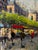 Mid 20th Century Mid 20th Century Post Impressionist Oil on Canvas Painting of Paris Streets With Arc De Triomphe in the Style of Antoine Blanchard, Unsigned, Framed For Sale - Image 5 of 12