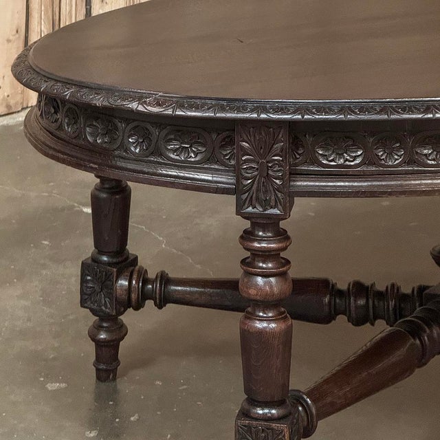 19th Century French Louis XVI Oval Coffee Table For Sale In Dallas - Image 6 of 12