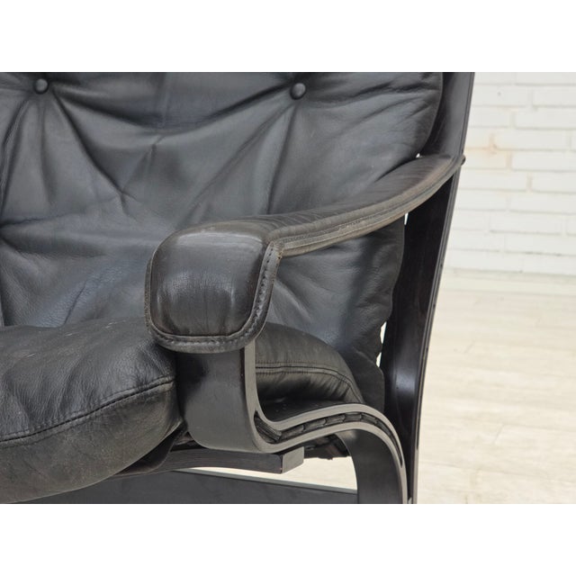 Norwegian Siesta Lounge Chair in Leather by Ingmar Relling for Westnofa, 1970s For Sale - Image 10 of 18