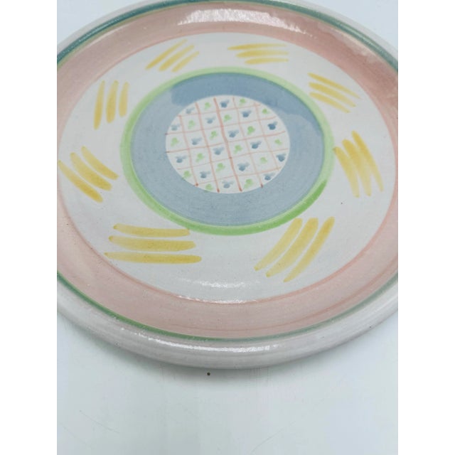 This lovely platter is hand crafted and signed. In the manner of Mackenzie Childs