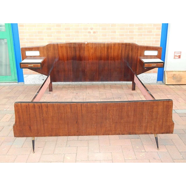 Wood Double Bed, 1950s For Sale - Image 12 of 12