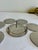Vintage Silver Engraved Coaster Set – Set of 6 Coasters With Holder For Sale In Oklahoma City - Image 6 of 13