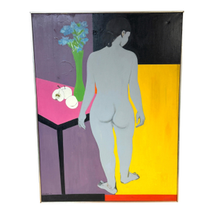 Grey Nude with White Fruit' by Doris Klein, 1971, Roko Gallery, NY, NY