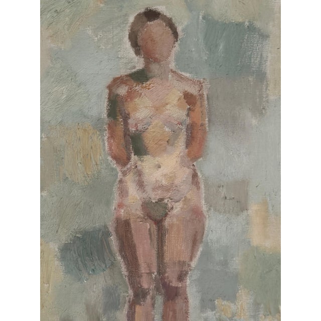 Mid-Century Modern Birger Forsberg, Nude Study, 1956, Oil on Canvas, Framed For Sale - Image 3 of 18