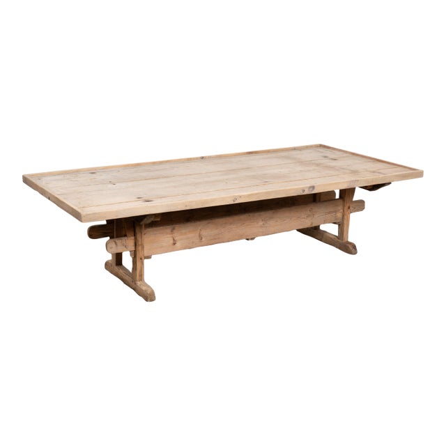 Rustic 19th Century Swedish Farmhouse Coffee Table For Sale